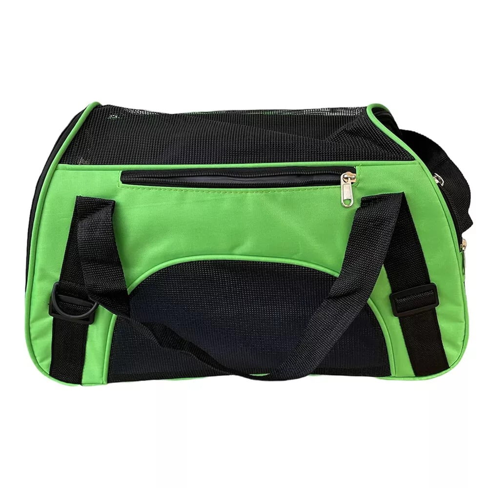 Pet Travel Carrier Portable Bag for Cats, Dogs, Kittens or Puppies, Collapsible, Durable, Airline Approved, Travel Friendly, Small Size 17"L x 7.9"W x 11.4"H, Green - Image 4