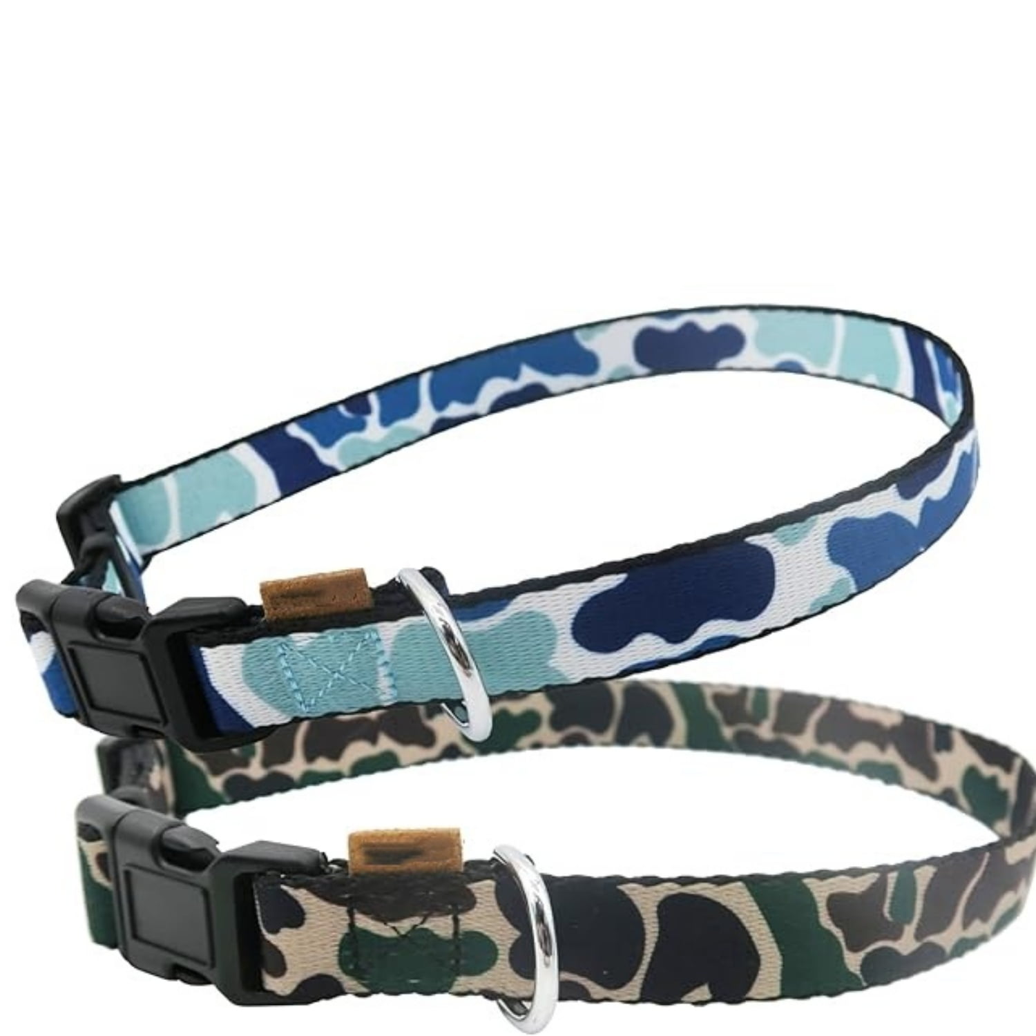 Dog Collar, Cute Camouflage Pattern, Soft and Adjustable Collar with Quick Release Buckle (XS (Neck 9-13", Width 3/8"), Camouflage Green) - Image 3