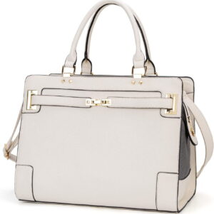 Fashion Pet Carrier Dog Cat Carrier Purse Soft-Sided Leather Handbag Pet Tote Bag for Small Dogs Puppy and Cats TSA Airline Approved (Beige)