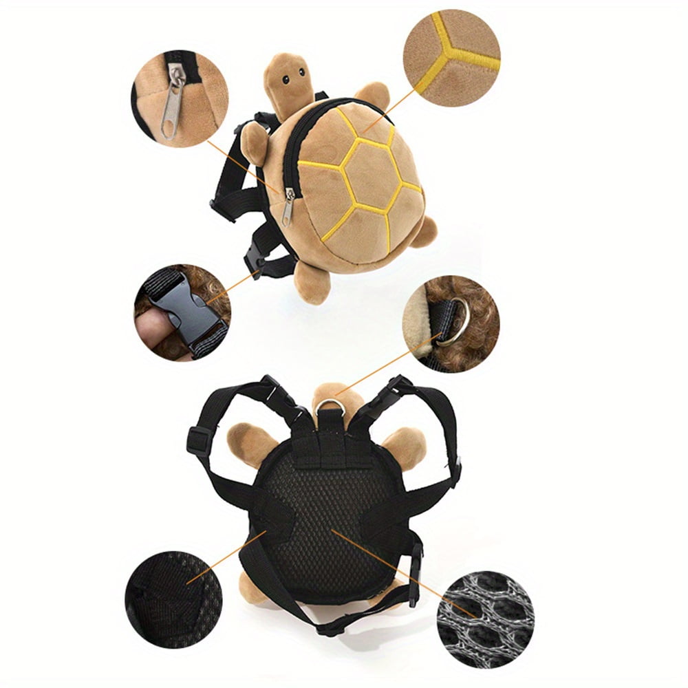 No-Pull Dog Backpack Harness with D-Ring | Cute Turtles Shape Bag for Small Medium Dogs, Adjustable Pet Carrier Backpack for Traveling Camping Hiking, Self Carrier Backpack for Dogs To Wear - Image 15