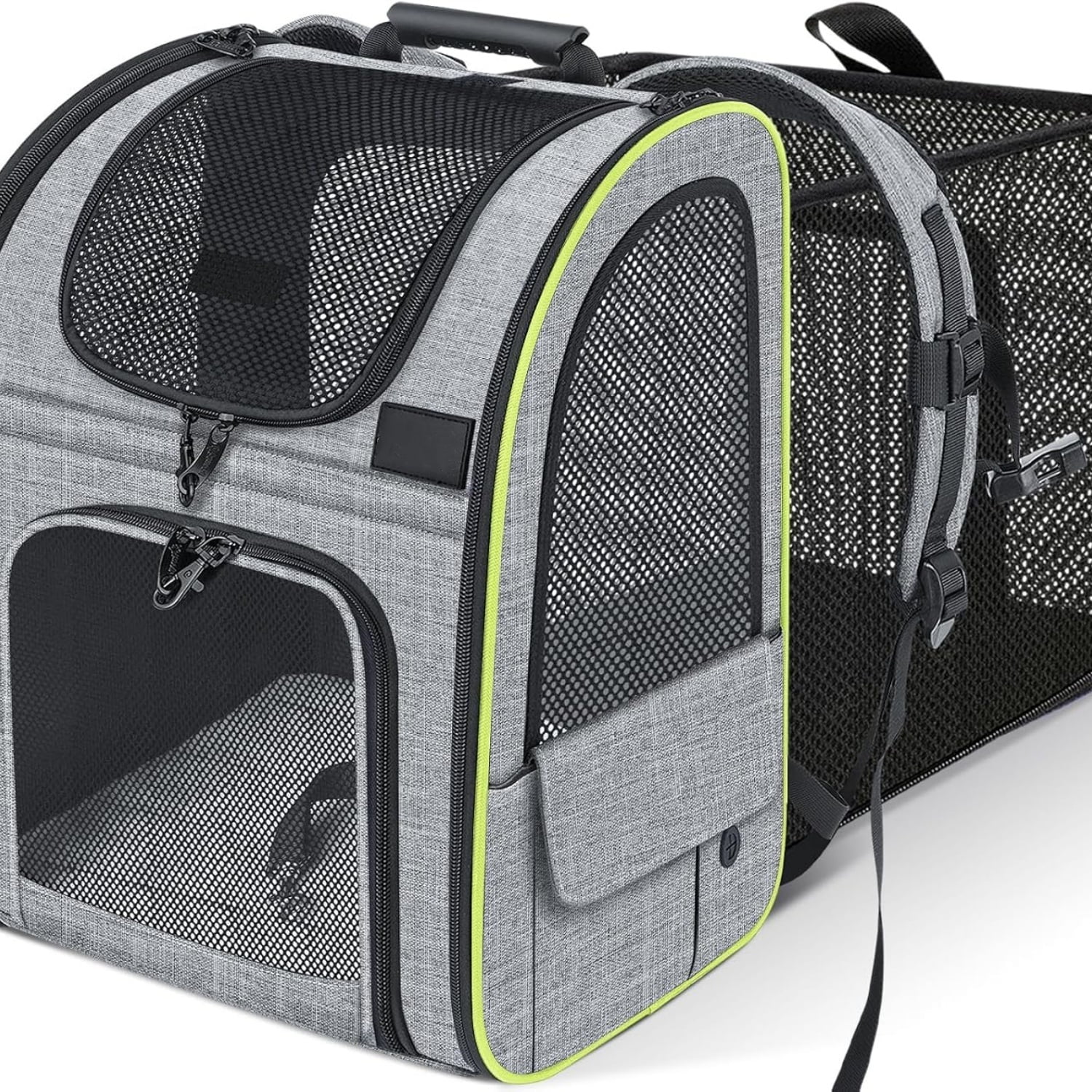 Cat Carrier Backpacks, Expandable Cat Backpack with Breathable Mesh, Pet Carrier Backpack for Cats Small Dogs Puppies Up to 17 Lbs, Dog Carrier Backpack Great for Travel Hiking Camping Outdoor - Image 2