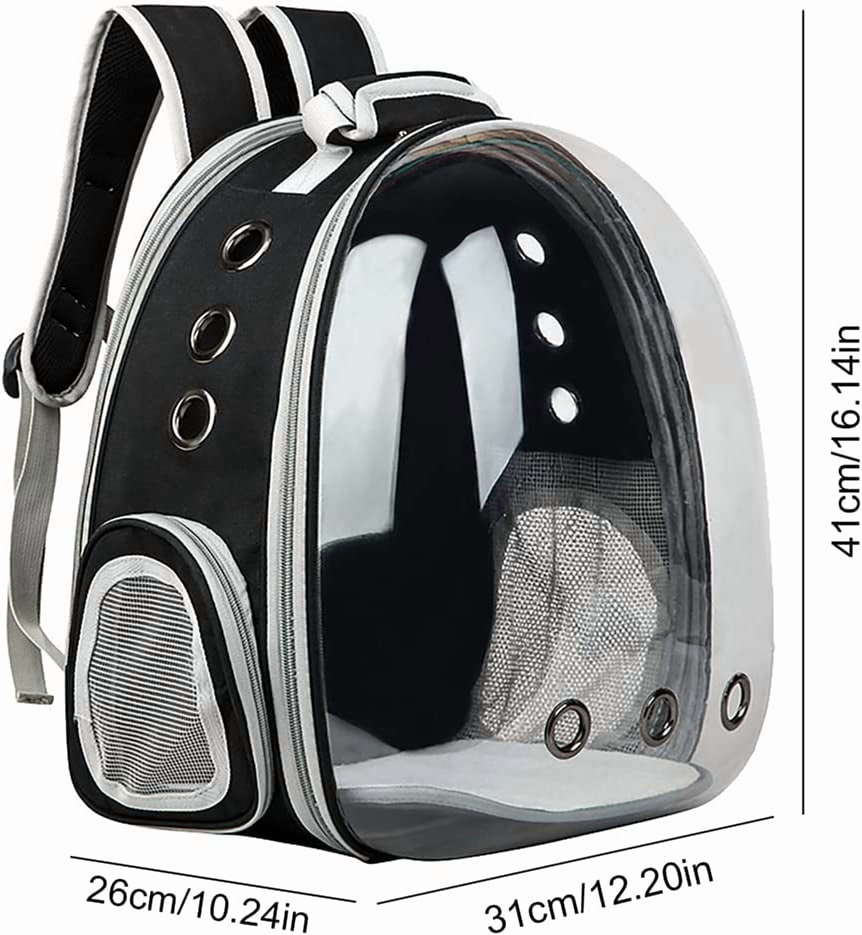 Transparent Space Capsule Pet Backpack for Small Dogs Cats - Airline Approved Travel Carrier - Image 3