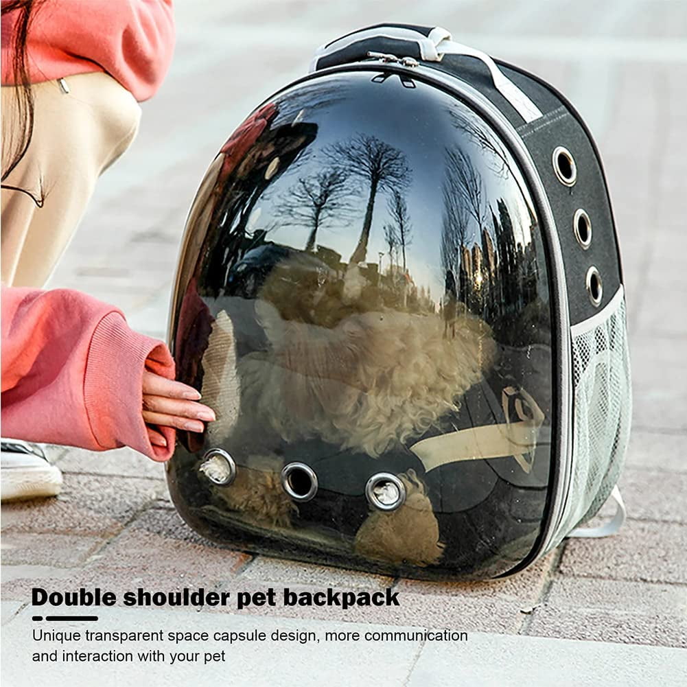 Transparent Space Capsule Pet Backpack for Small Dogs Cats - Airline Approved Travel Carrier - Image 4