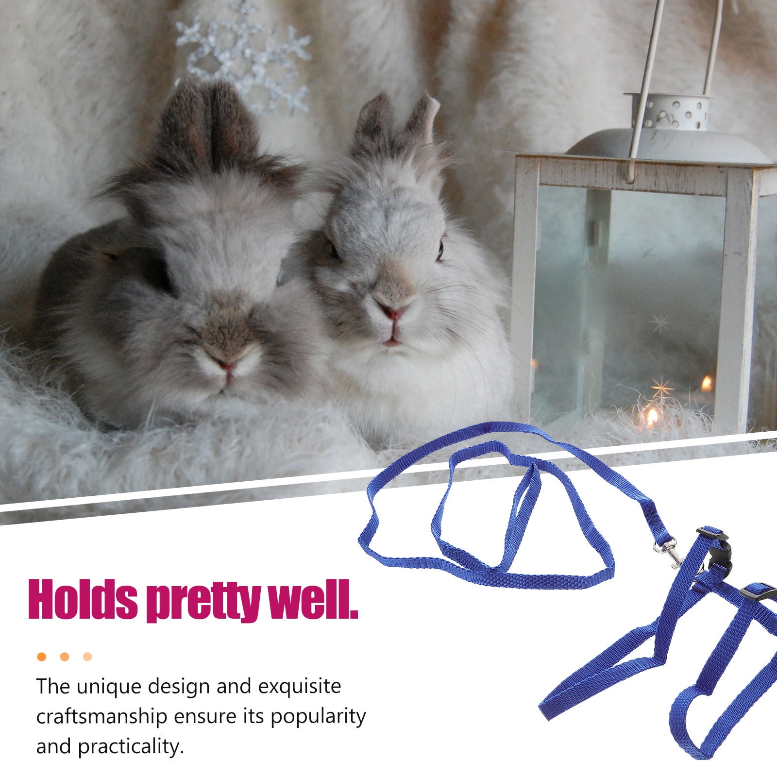 unbranded Rabbit Vest and Leash Pet Harness Bunny for Rabbits Small Animal - Image 2