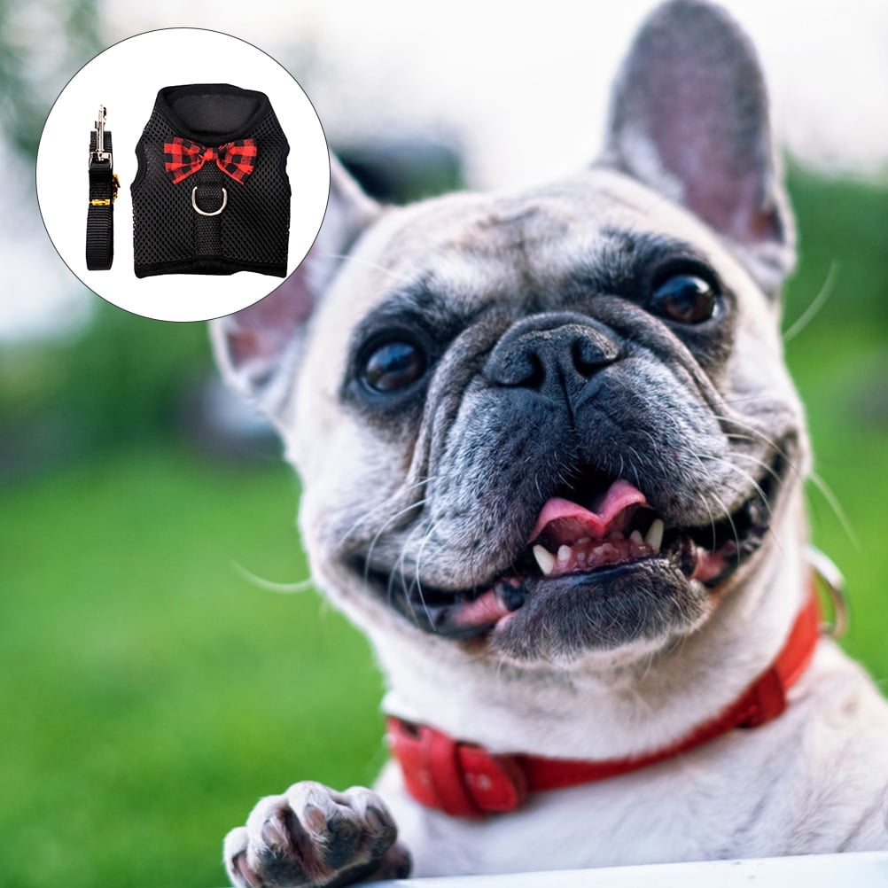 2 Sets Pet Vest Harness Dog Training Harnesses Ferret Travel Black - Image 8