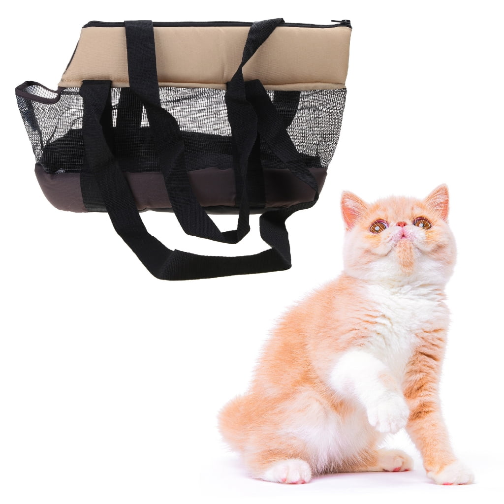 Portable Pet Bag Mesh Big Capacity with Safety Strap Breathable- Pet Sightseeing - Image 3