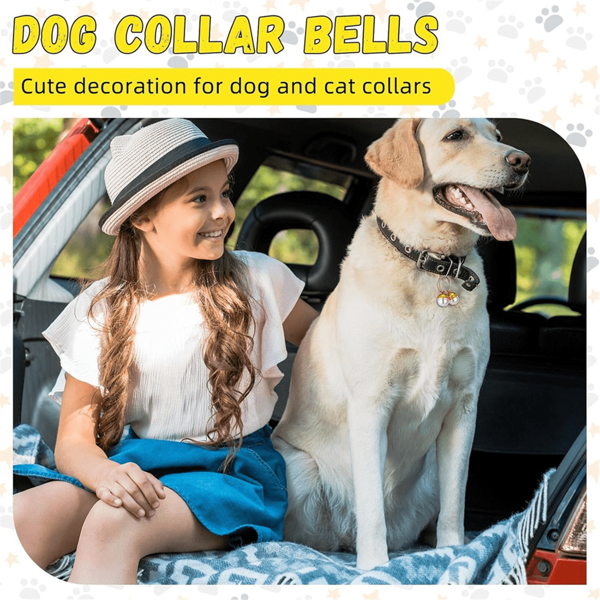 8 Pack Extra Loud Cat & Dog Bells, Brass Dog Collar Bell Pet Tracker, Protect Wildlife, for Various Deaf or Elderly Pets - Image 2