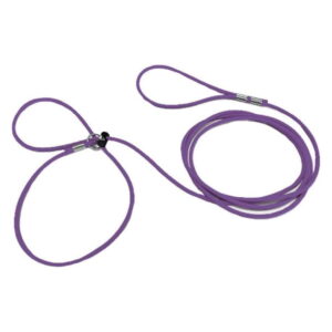 Piggy Poo and Crew 12 Foot Mini Pig Harness Adjustable Harness & Leash for Animals Pigs Rabbits Guinea Pigs Dogs Cats Reptile Rodents Small Animals (Purple)
