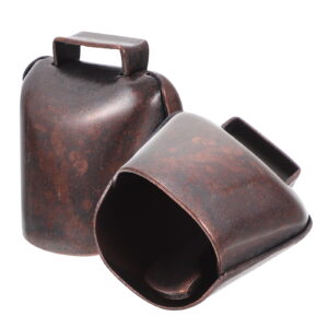 unbranded  2 Pcs Copper Bell Cow Herd for Dog Collar Hanging Christmas Bells Decoration Shop