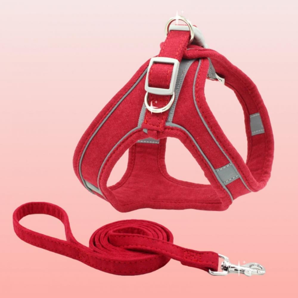 Pet Puppy Dog Safety Harness No Pull Padded Dog Leash Collar Chest with Reflective Dog Leash for Small Dog - Image 16