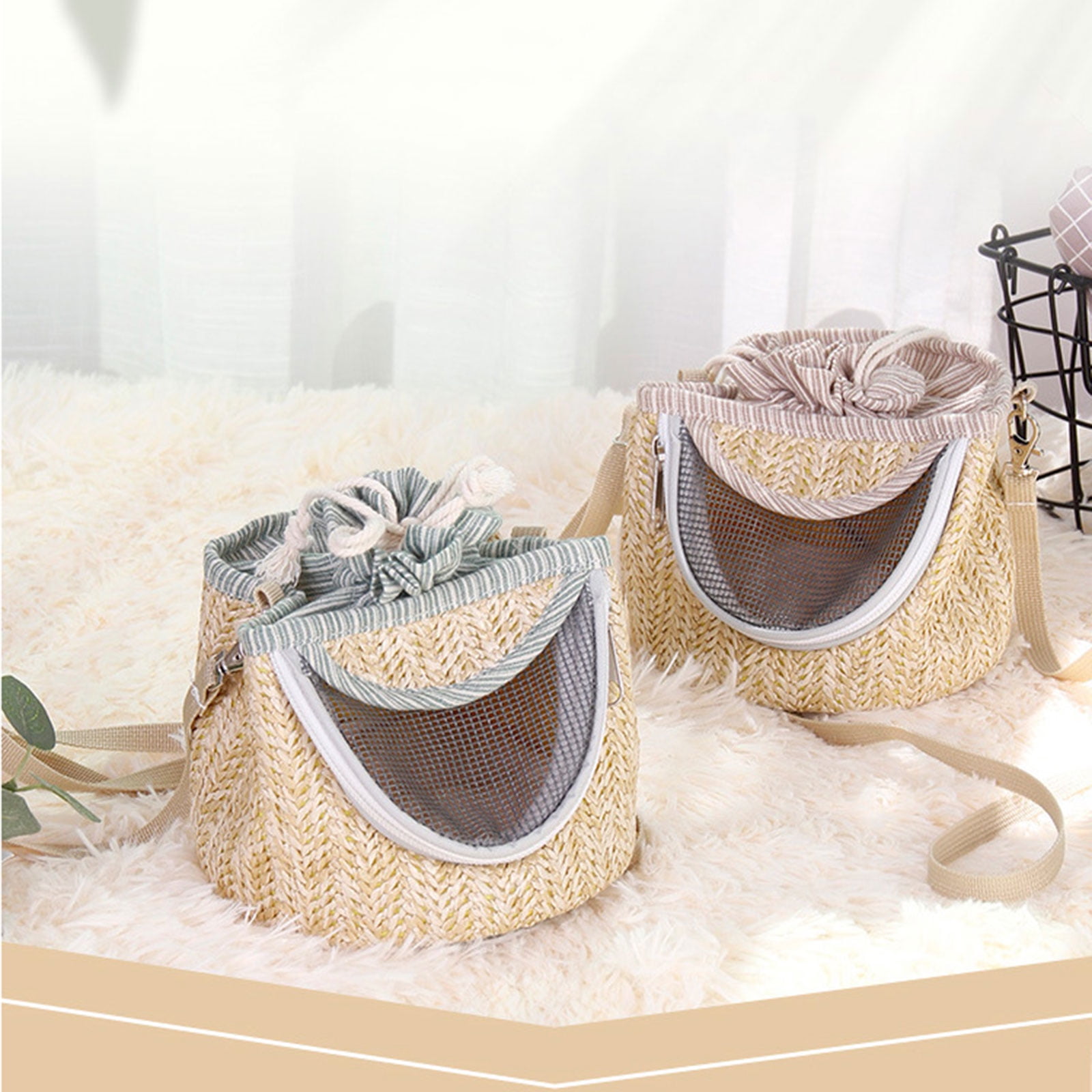 Bird Carriers Hamster Travel Bag Front Mesh Window Good Ventilation for Mini Squirrels Hedgehogs Sugar Gliders - Image 3