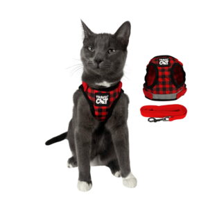 "The Pawsitively Plaid" Limited Edition Buffalo Plaid Cat Harness
