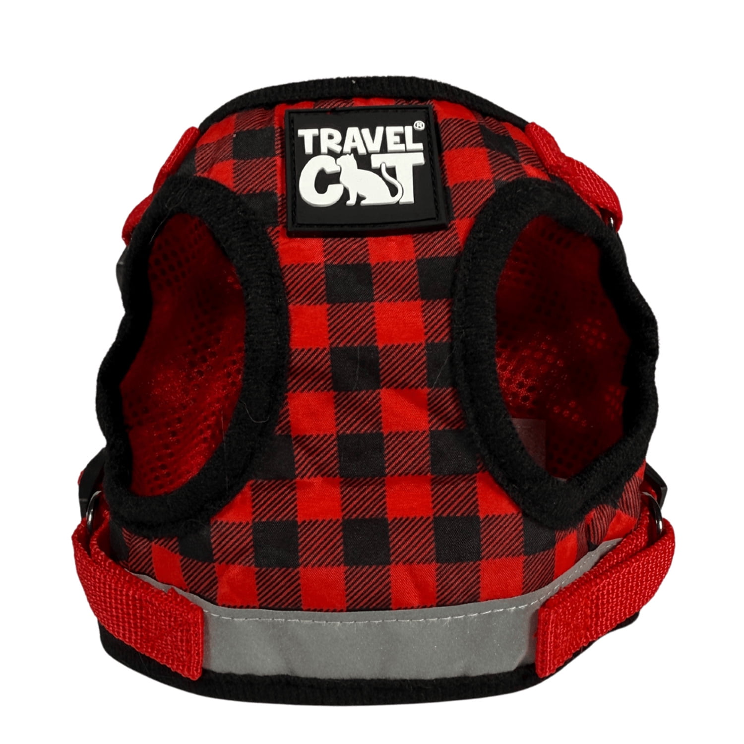 "The Pawsitively Plaid" Limited Edition Buffalo Plaid Cat Harness - Image 2