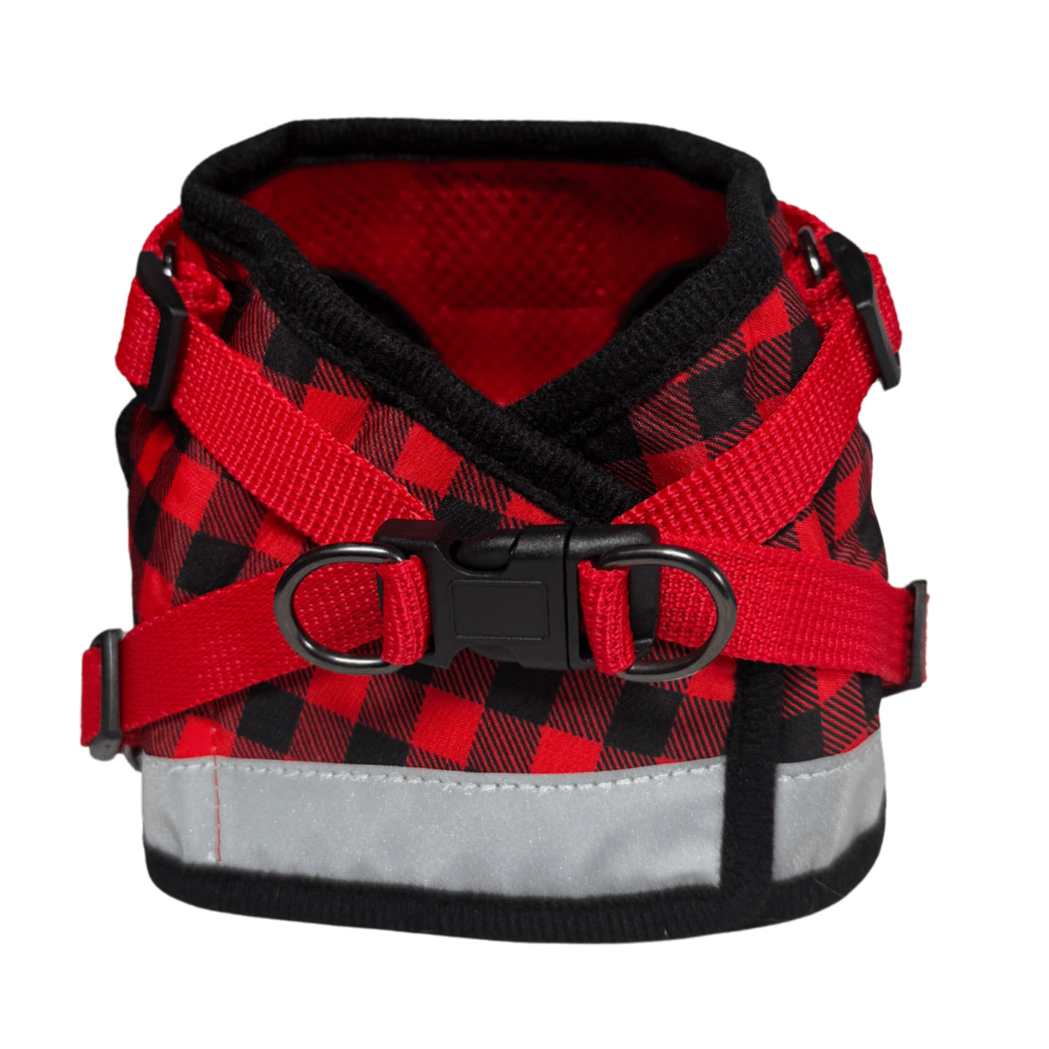 "The Pawsitively Plaid" Limited Edition Buffalo Plaid Cat Harness - Image 4