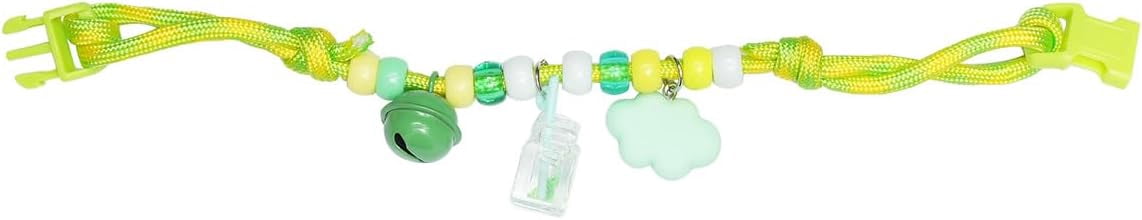 Adjustable Green Bell Cat Collar, Small Dog & Kitten Pet Collar with Jewelry Charm