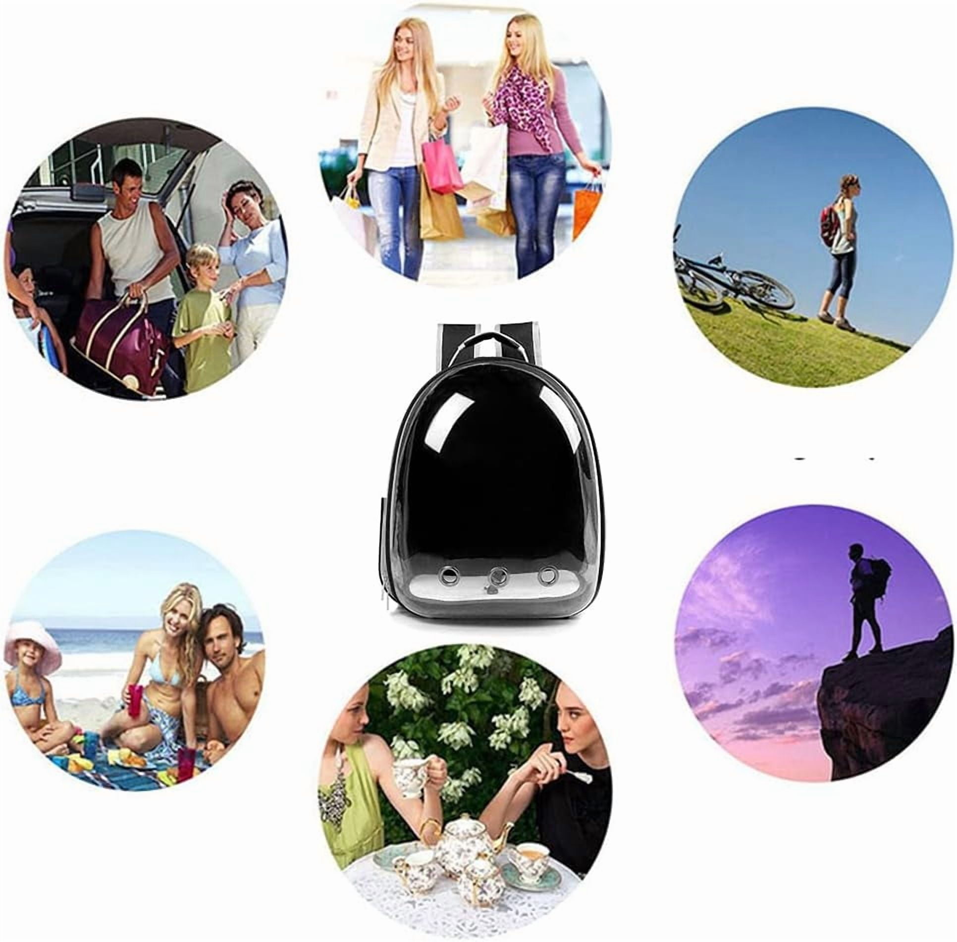 Animal Carrier Backpacks,Transparent Space Capsule Bubble Pet Backpack Bag for Small Dogs Cats Airline Approved Travel Carrier - Image 2