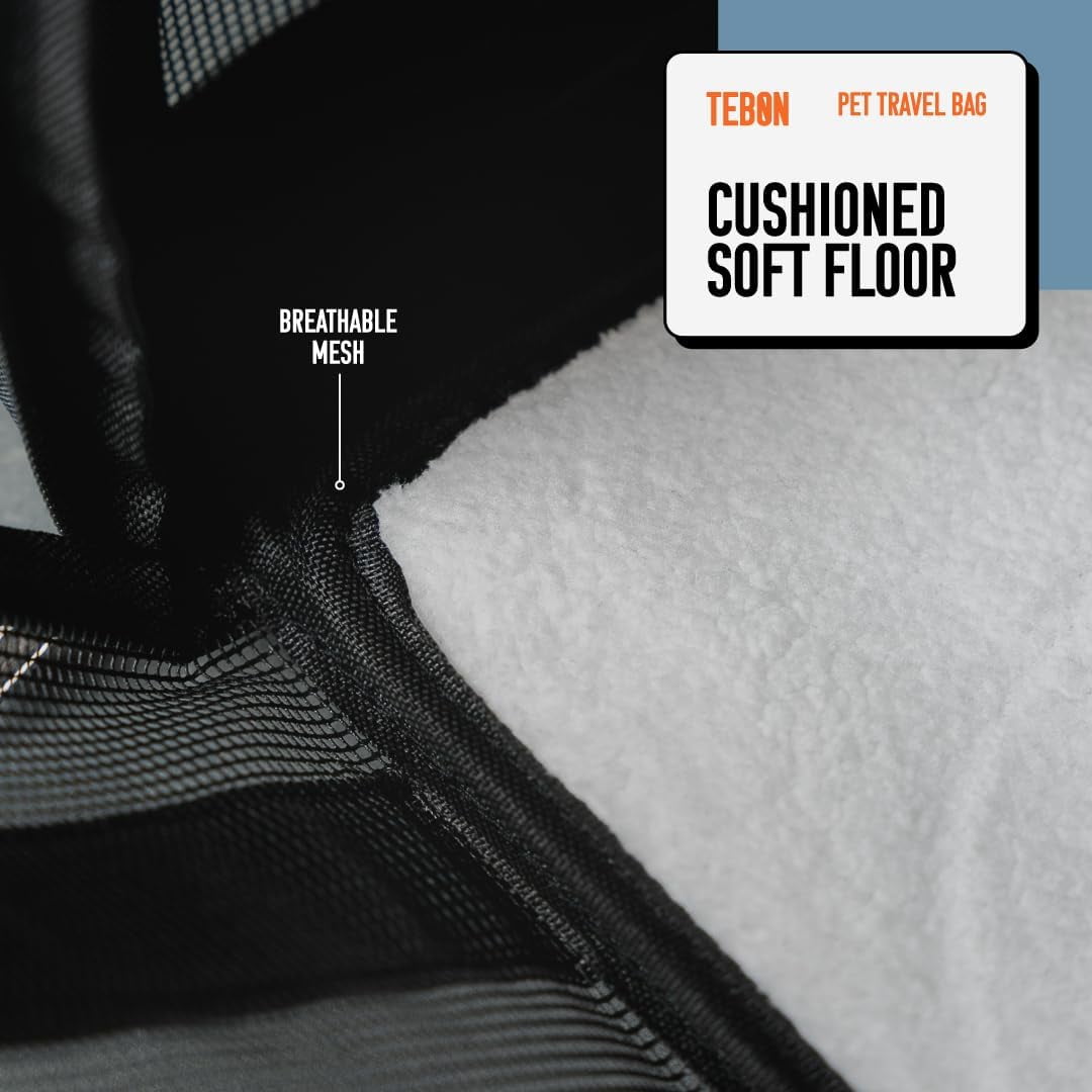 17.5" Pet Travel Carrier Bag - Collapsible Cat & Dog Carrier - Breathable, & Spacious - Image 2