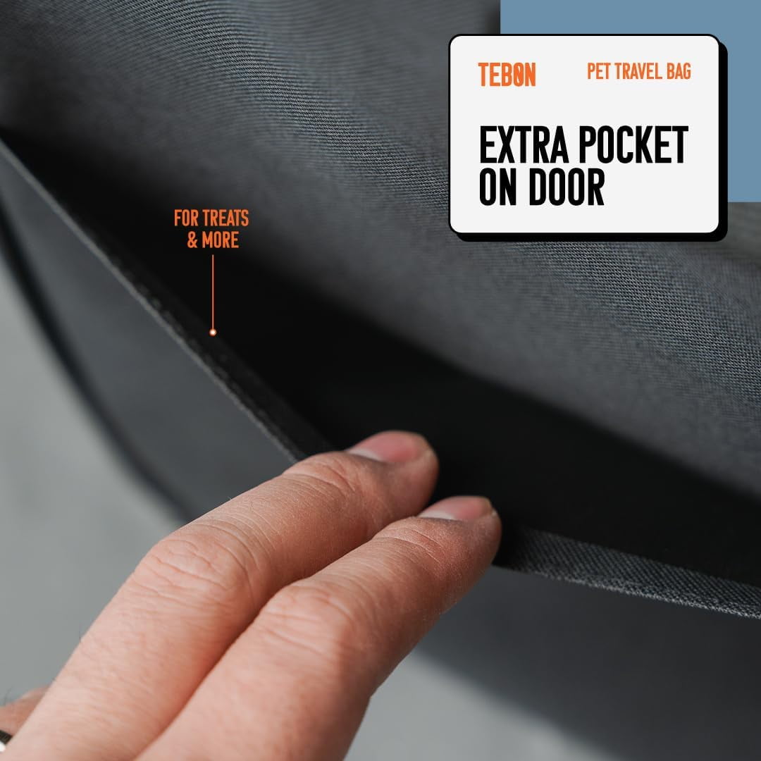 17.5" Pet Travel Carrier Bag - Collapsible Cat & Dog Carrier - Breathable, & Spacious - Image 4