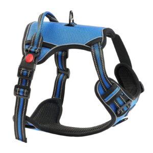No-Pull Dog Harness for Large Dogs, Adjustable Pet Vest with Handle & Leash Set for Walking, Training, Reflective Strips for Safety - Large Breed Dog Harness