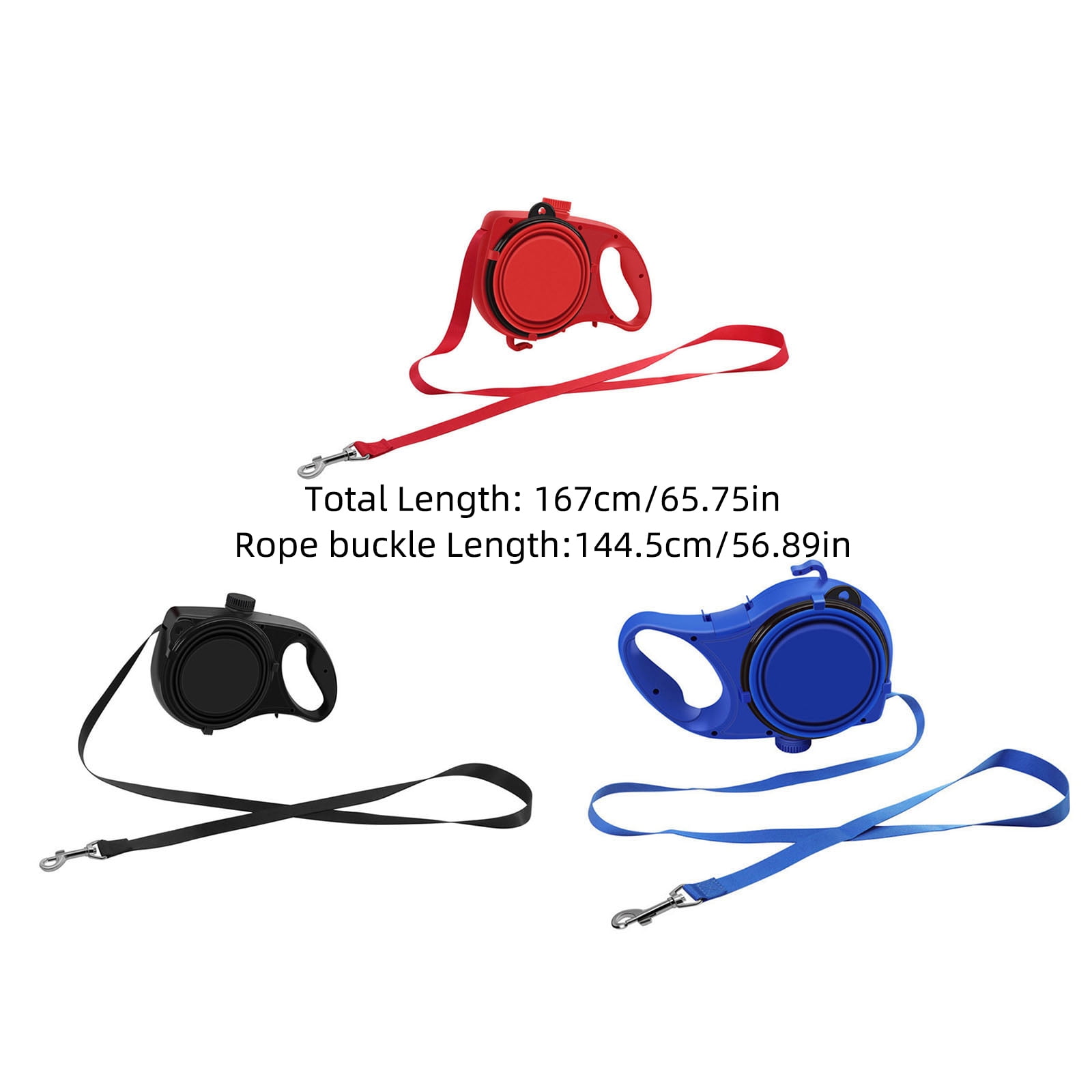 4ft Dogs Multifunction Leash Harnesses Expandable Dishes Supplies Walking Training with Dispenser - Image 2