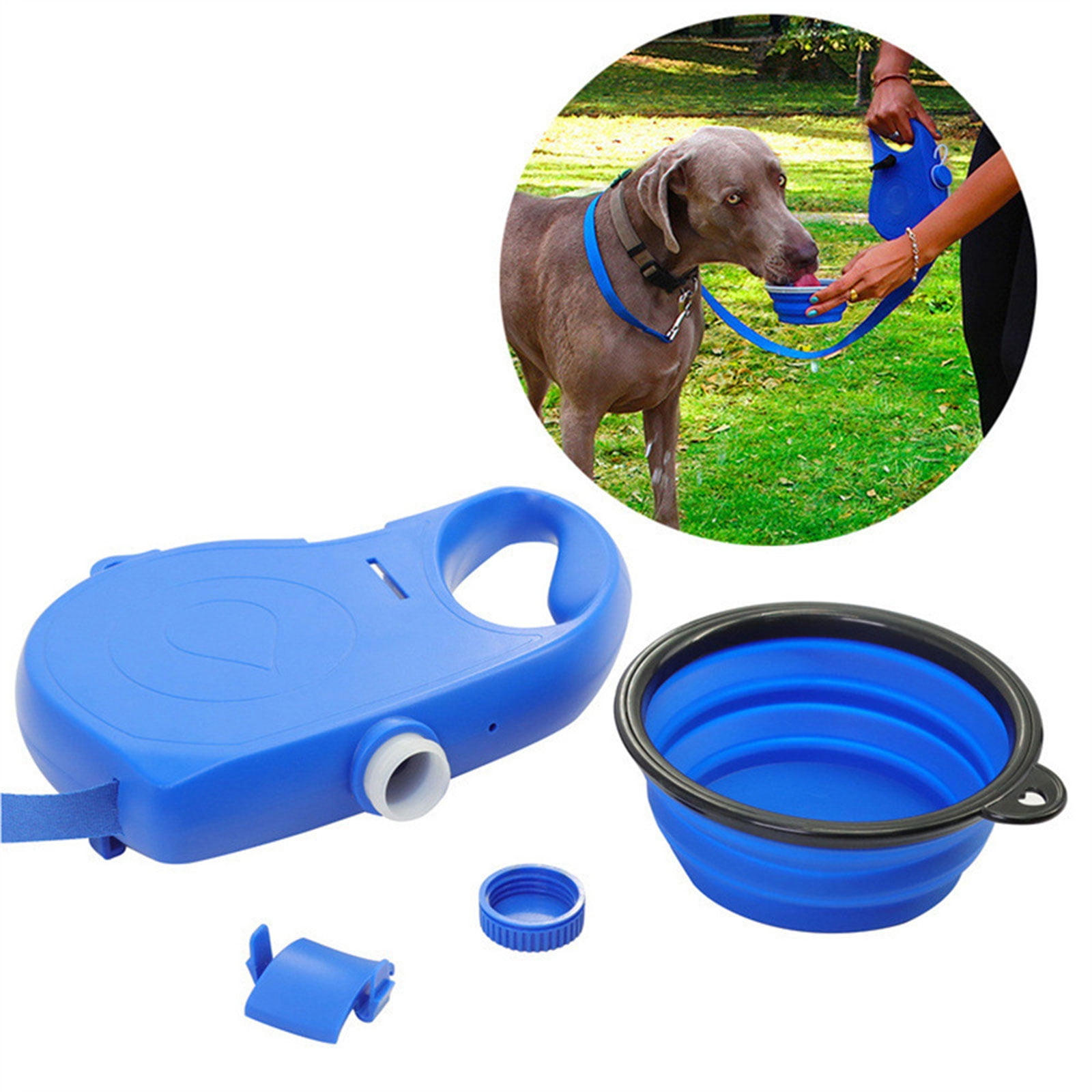 4ft Dogs Multifunction Leash Harnesses Expandable Dishes Supplies Walking Training with Dispenser - Image 4