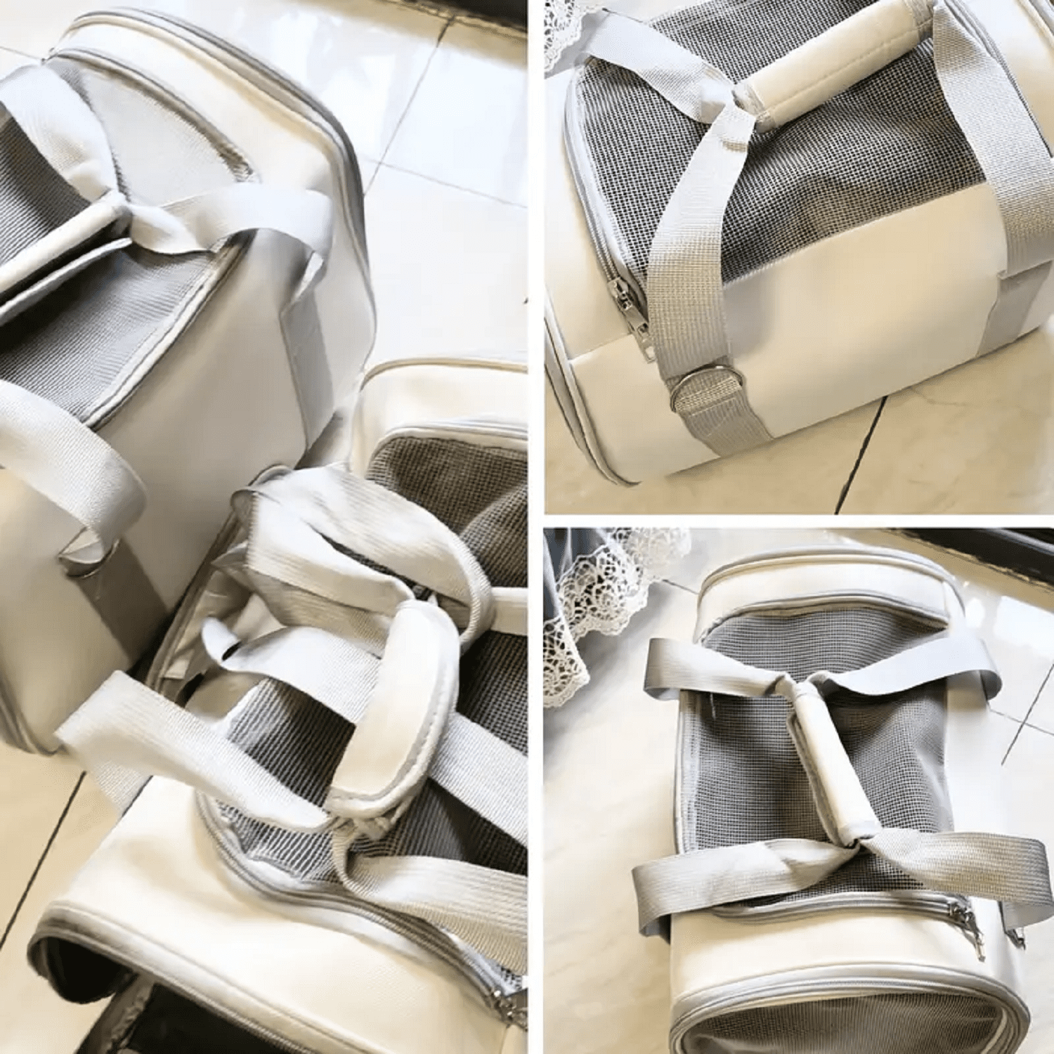 Generic Soft Sided Cat Carrier Bag, Breathable Ventilated Oxford Pet Travel Tote for Car Rides & Vet Visits, Comfortable Portable Kitty Kennel, 15 lb Capacity - Image 10