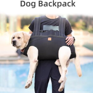 Backpack Carrier for Large Dog Full Body Dog Sling with Handle Dog Lift Harnesses with Reflective STS for Elderly Disabled Dogs