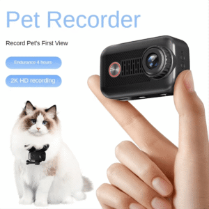 2K Pets Collar WIFI Camera, APP Control Video Photos Cats Dogs Outdoor/Indoor VLOG Recorder 1200mAh Long Battery Life