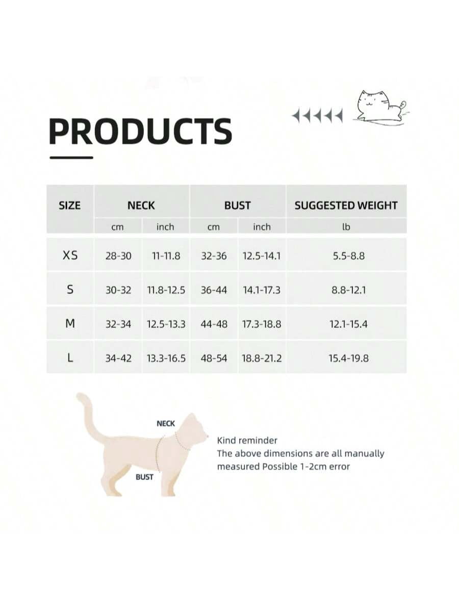 2PCS Pet Harness & Leash Set, Plaid Design, Reflective Strips, Breathable Polyester - Image 2