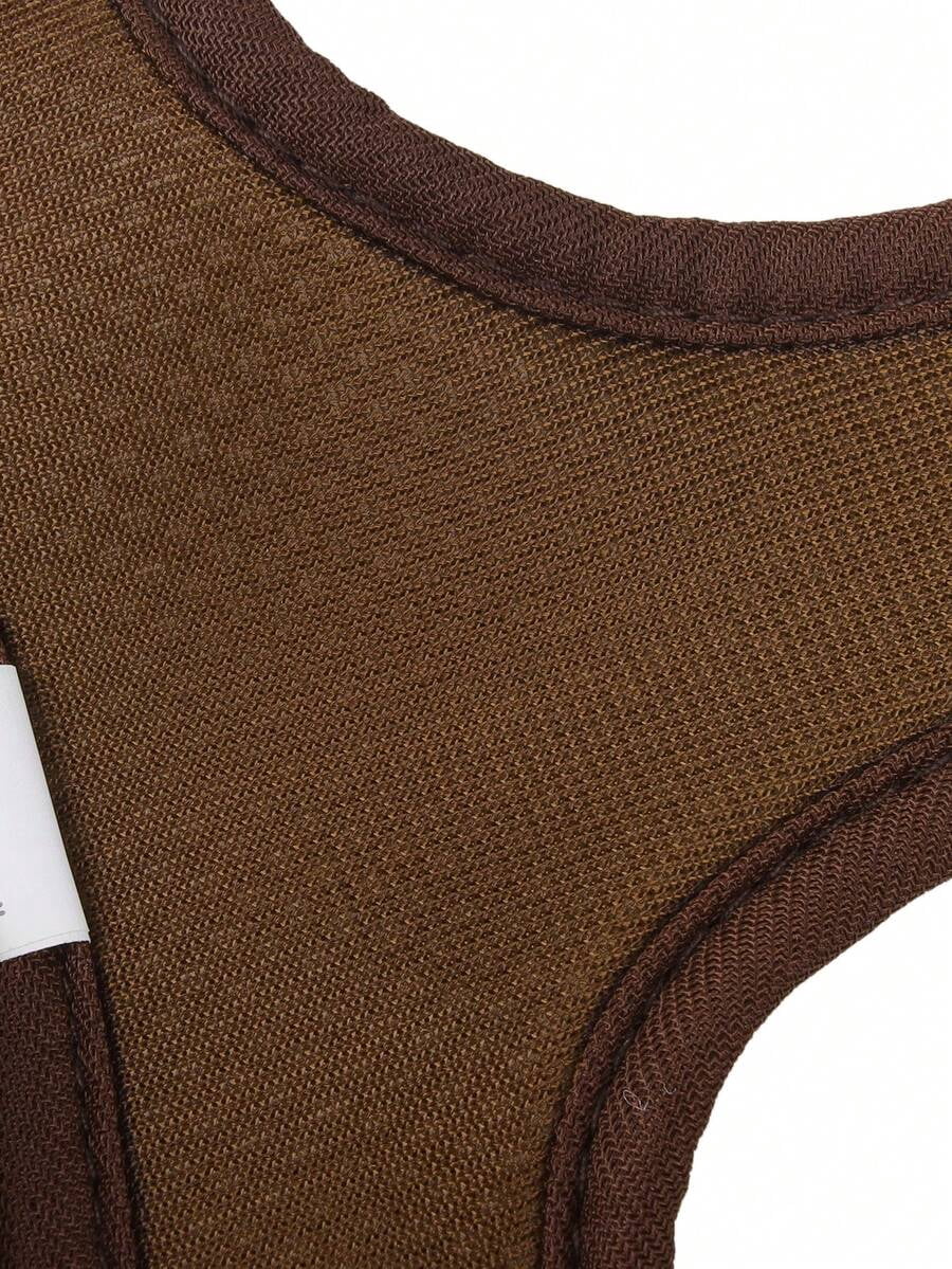 2PCS Pet Harness & Leash Set, Plaid Design, Reflective Strips, Breathable Polyester - Image 7