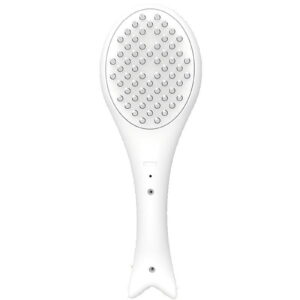 Pet Massaging Tool Easy to Remove Loose Undercoat Brush, White