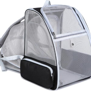 Expandable Pet Carrier Backpack for Cats & Small Dogs – Airline Approved, Breathable Mesh Design, Foldable Travel Bag for Hiking, Camping & Daily Use