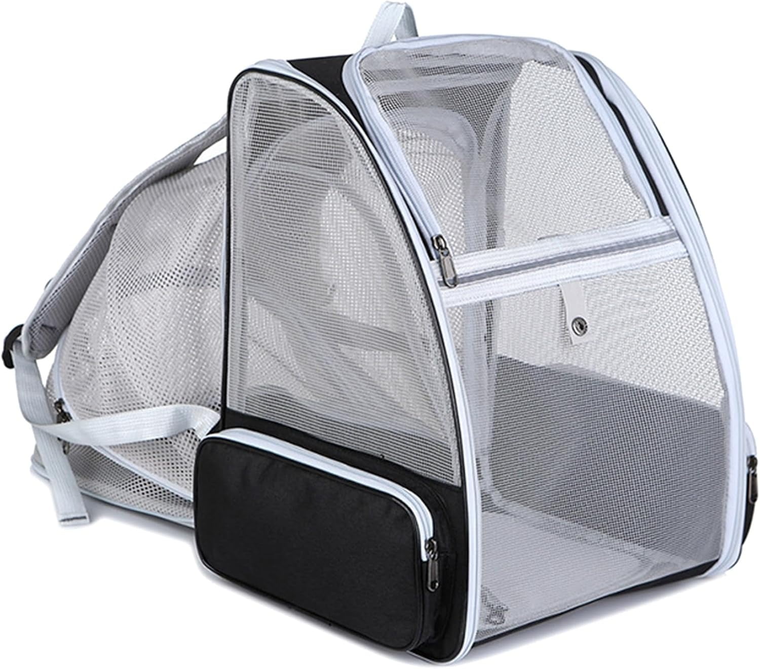 Expandable Pet Carrier Backpack for Cats & Small Dogs – Airline Approved, Breathable Mesh Design, Foldable Travel Bag for Hiking, Camping & Daily Use