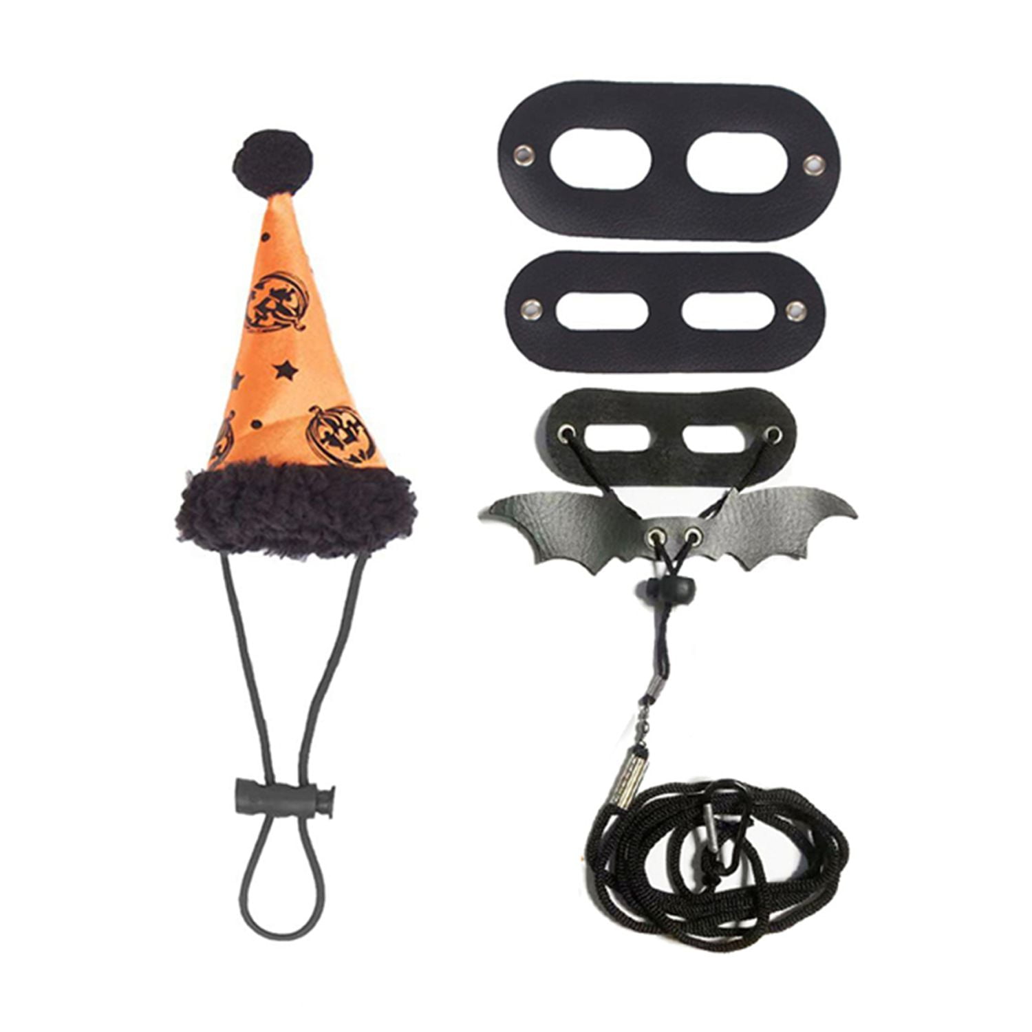 Adjustable Leash Set Bearded Dragon Harness Halloween Costume Hat 3 Sizes Soft Leather Vest Wing Decoration - Image 4