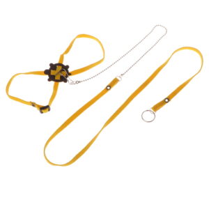 Adjustable Leash Harnesses Soft Leather Leash for Bearded Dragon Amphibian Iguanas Small Pet Animal