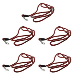 5X Artificial Leather Braid Dog Leash - S