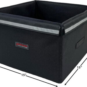 Portland - Bike Rack Dog, Grocery and Goods Carrier - Bicycle Pannier Crate Cycling Basket Trunk Bag Rear Bed Storage Leash Carry Cargo Pet Commuter Behind Seat Accessories Items Ebike