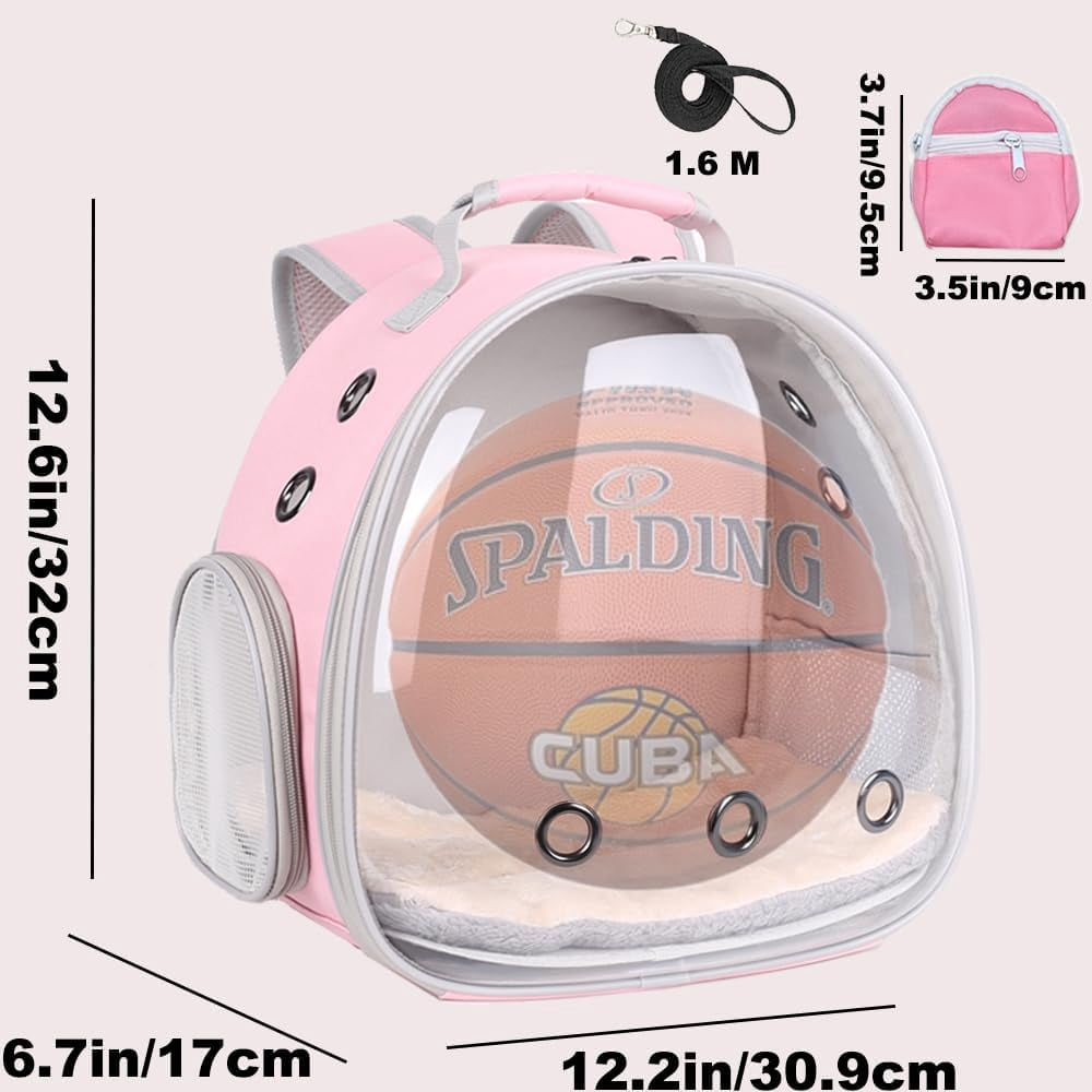 Portable Small Animal Backpack Travel Breathable Pet Carrier Bag Cages for Guinea Pig, Rabbit, Bearded Dragon, Squirrel, Tortoise, Bird, Lizard, Sugar Glider - Image 13