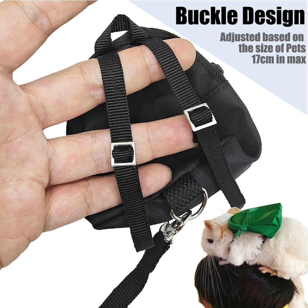 Portable Small Animal Backpack Travel Breathable Pet Carrier Bag Cages for Guinea Pig, Rabbit, Bearded Dragon, Squirrel, Tortoise, Bird, Lizard, Sugar Glider - Image 14