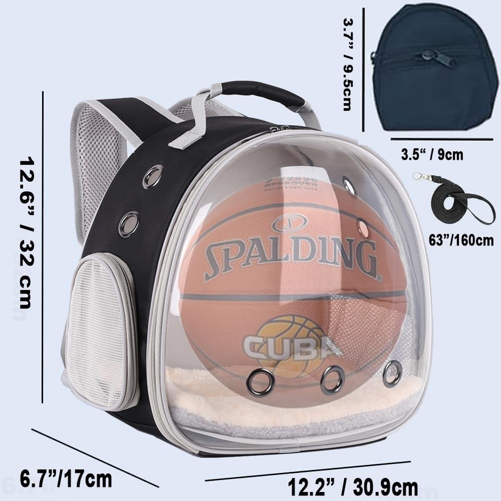 Portable Small Animal Backpack Travel Breathable Pet Carrier Bag Cages for Guinea Pig, Rabbit, Bearded Dragon, Squirrel, Tortoise, Bird, Lizard, Sugar Glider - Image 19