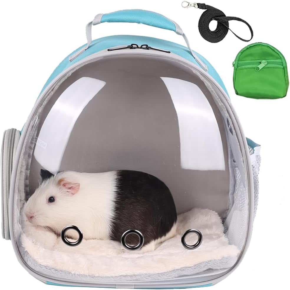 Portable Small Animal Backpack Travel Breathable Pet Carrier Bag Cages for Guinea Pig, Rabbit, Bearded Dragon, Squirrel, Tortoise, Bird, Lizard, Sugar Glider - Image 30