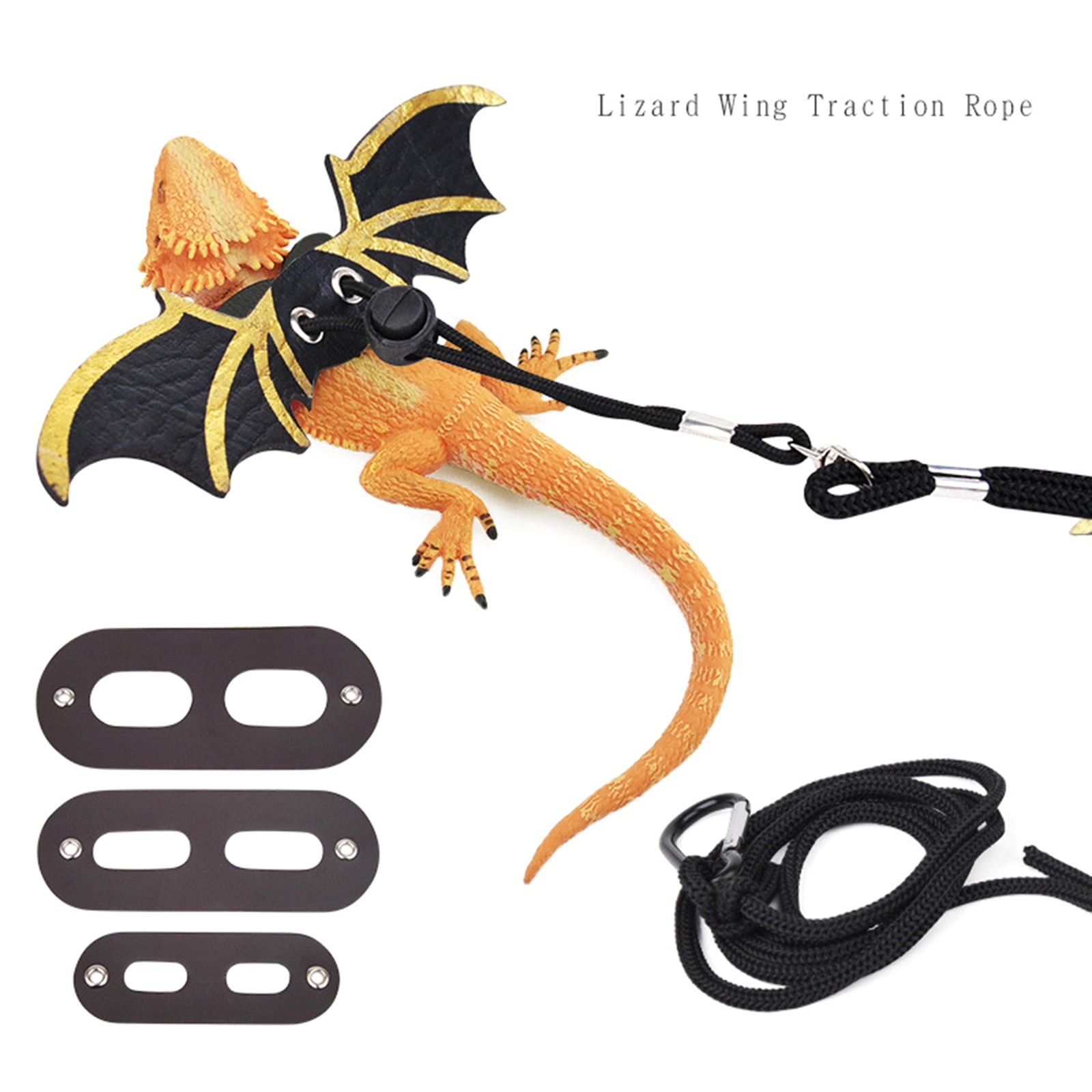 Adjustable Leash Set Bearded Dragon Harness Soft Wing Decoration Safety Walking Leash 3 Sizes Comfortable Vest - Image 7