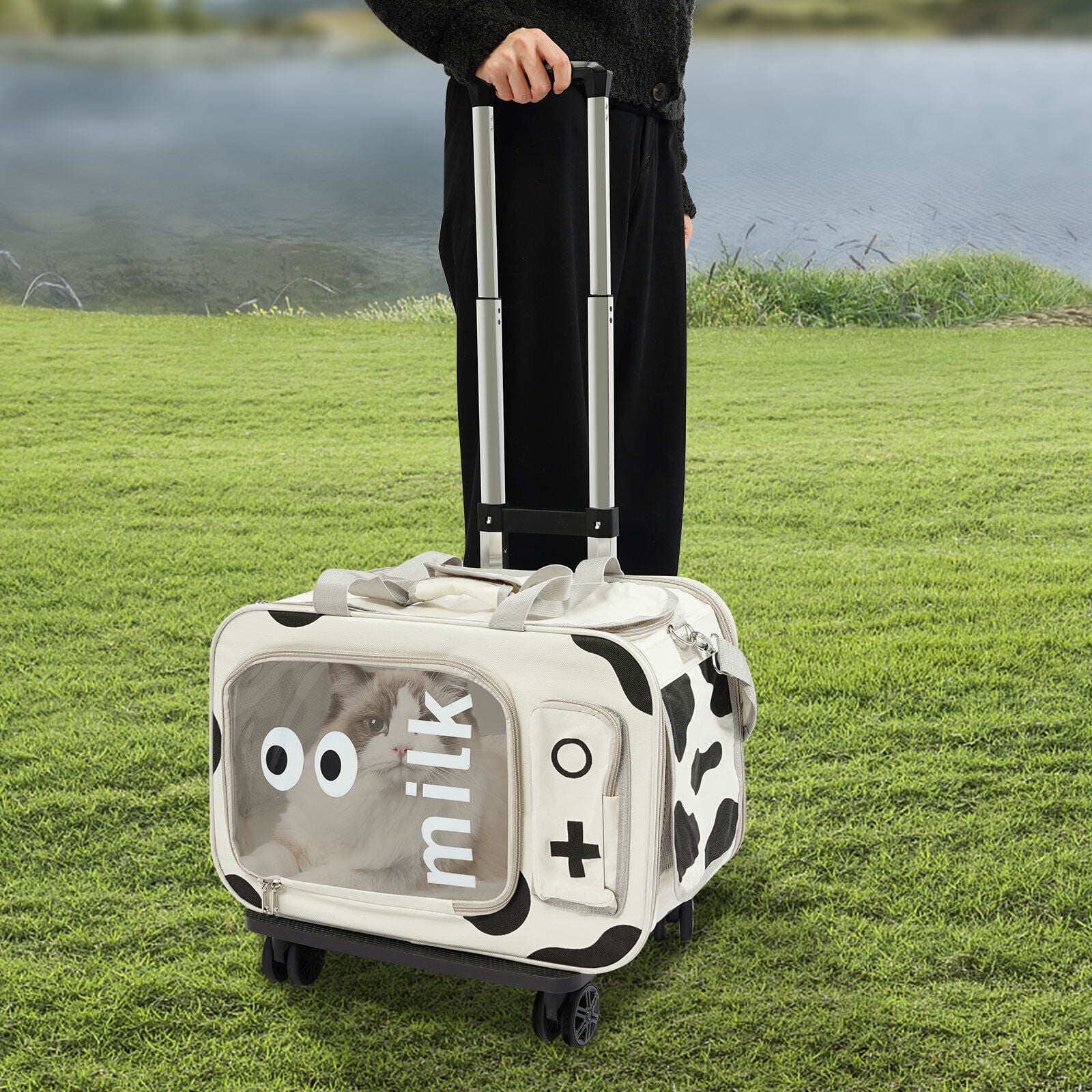 Pet Carrier Cat Travel Bag Portable Soft Sided Comfort Case Airline Approved Dog - Image 8