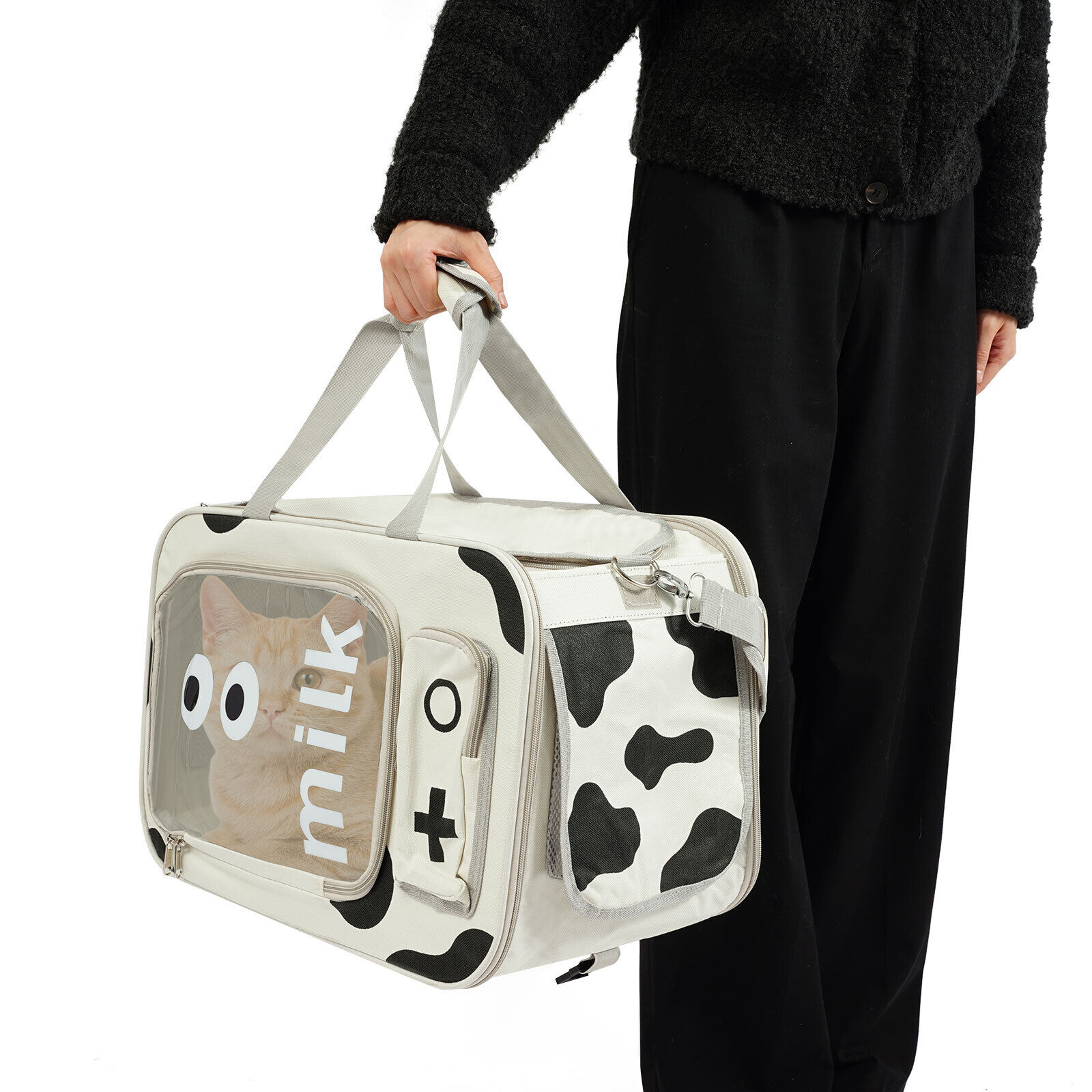 Pet Carrier Cat Travel Bag Portable Soft Sided Comfort Case Airline Approved Dog - Image 22