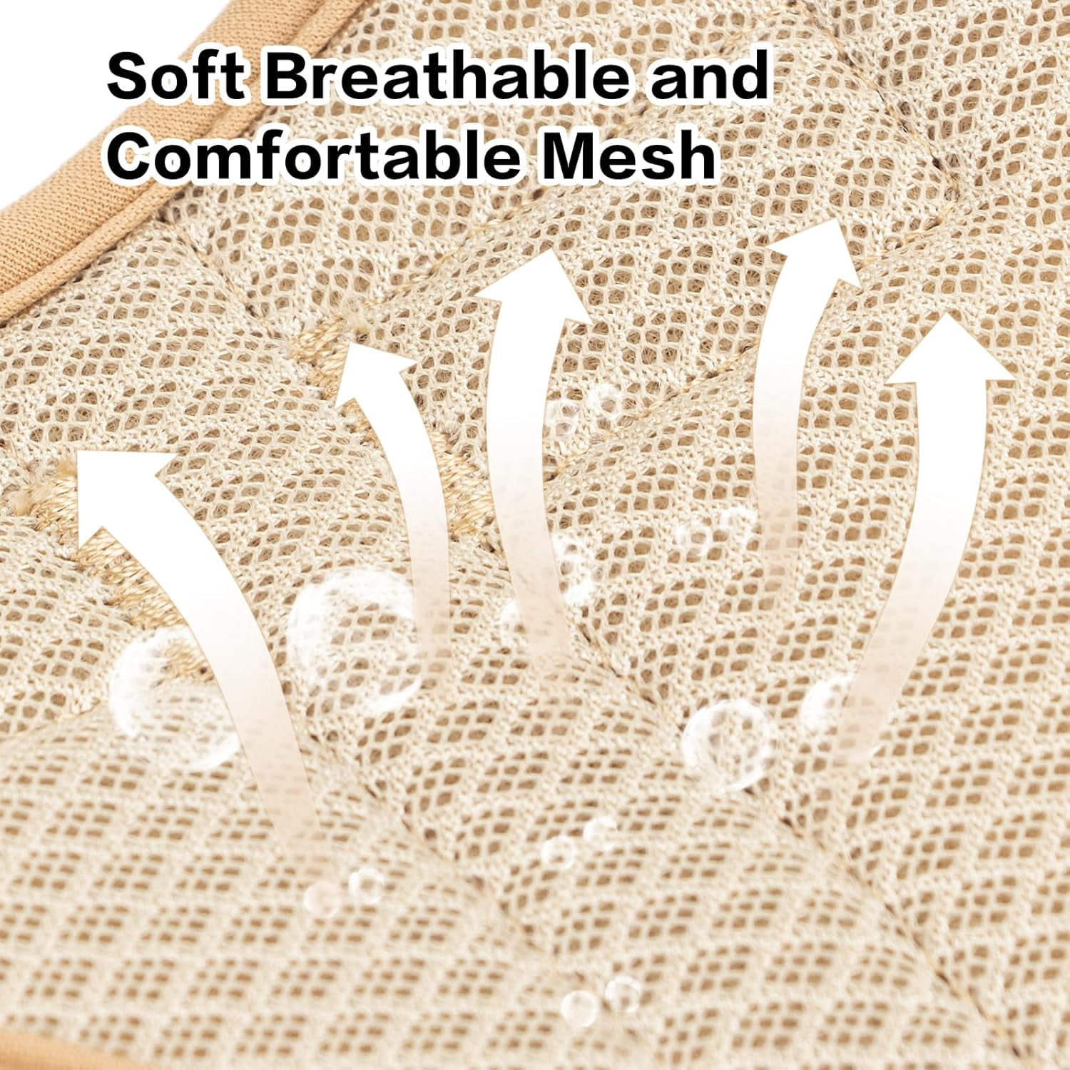 Mesh Breathable Dog Harness: No Pull Harness with 3 Fast-Release Buckles Adjustable for Walking & Training for Small Medium Large Dogs (Sand Color, XS: Neck=10"-14"/Chest=11"-19") - Image 4