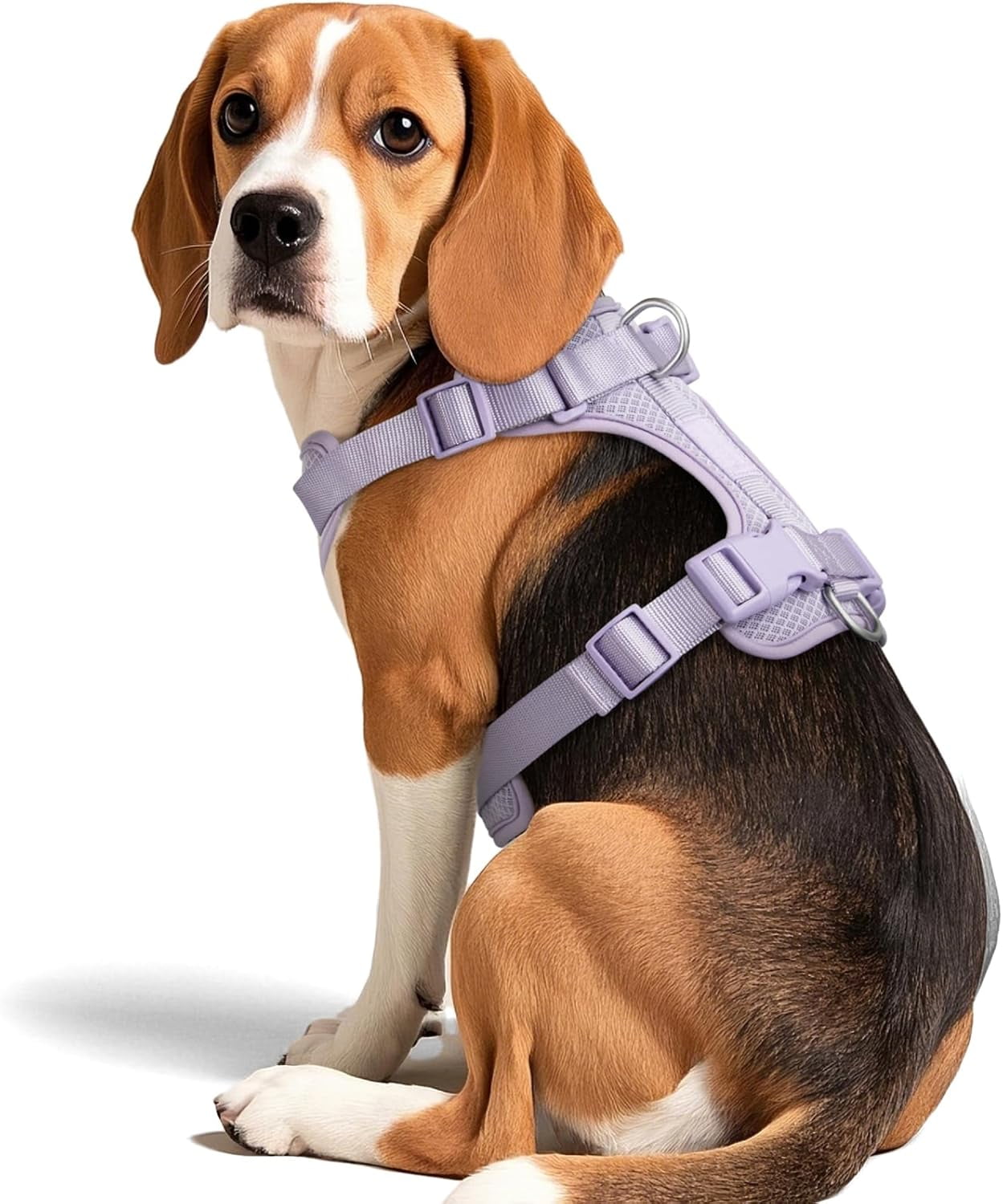 Mesh Breathable Dog Harness: No Pull Harness with 3 Fast-Release Buckles Adjustable for Walking & Training for Small Medium Large Dogs (Sand Color, XS: Neck=10"-14"/Chest=11"-19") - Image 11
