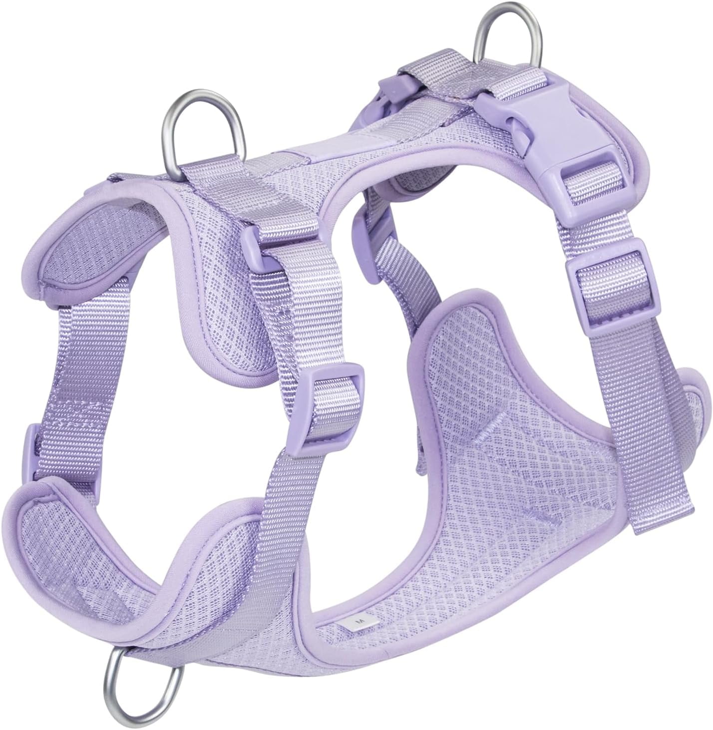 Mesh Breathable Dog Harness: No Pull Harness with 3 Fast-Release Buckles Adjustable for Walking & Training for Small Medium Large Dogs (Sand Color, XS: Neck=10"-14"/Chest=11"-19") - Image 12