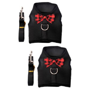 2 Sets Small Animal Leashes and Walking Gear for Hamsters, Gerbils, and Pets - Outdoor Travel Safety