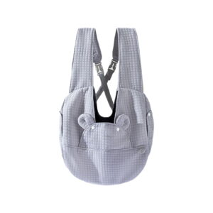 Pet Travel Backpack for Small Dogs Cats, Chest-Front Carrier with Panoramic Window, Insulated Winter Bag for Pets Under 12 lbs, Beige/Gray, 16x15x5.5 Inch