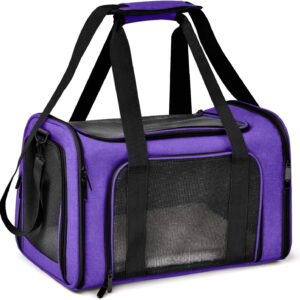 Cat, Dog Carrier for Small Medium Cats Puppies up to 15 Lbs, TSA Airline Approved Carrier Soft Sided, Collapsible Travel Puppy Carrier